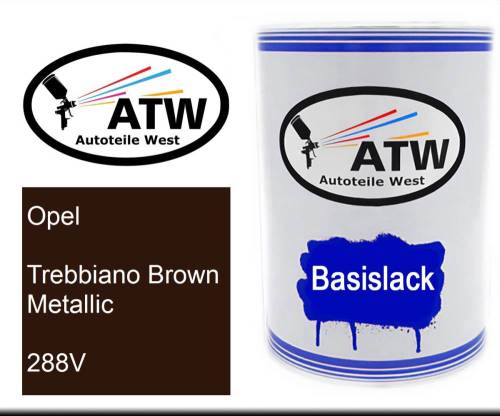 Opel, Trebbiano Brown Metallic, 288V: 500ml Lackdose, von ATW Autoteile West.